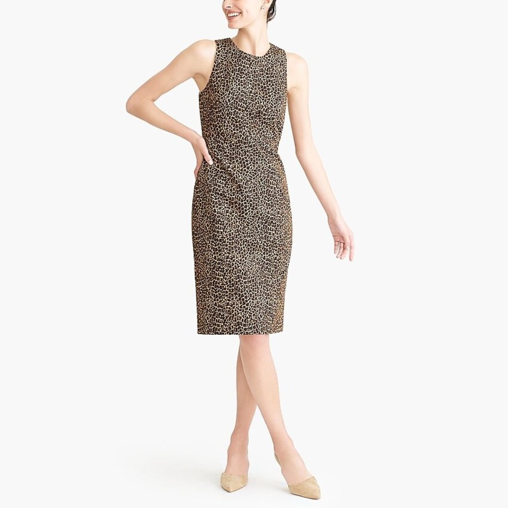 Sleeveless Leopard Dress